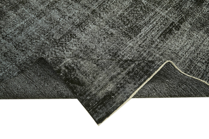 6x10 Black Overdyed Rug - 41256