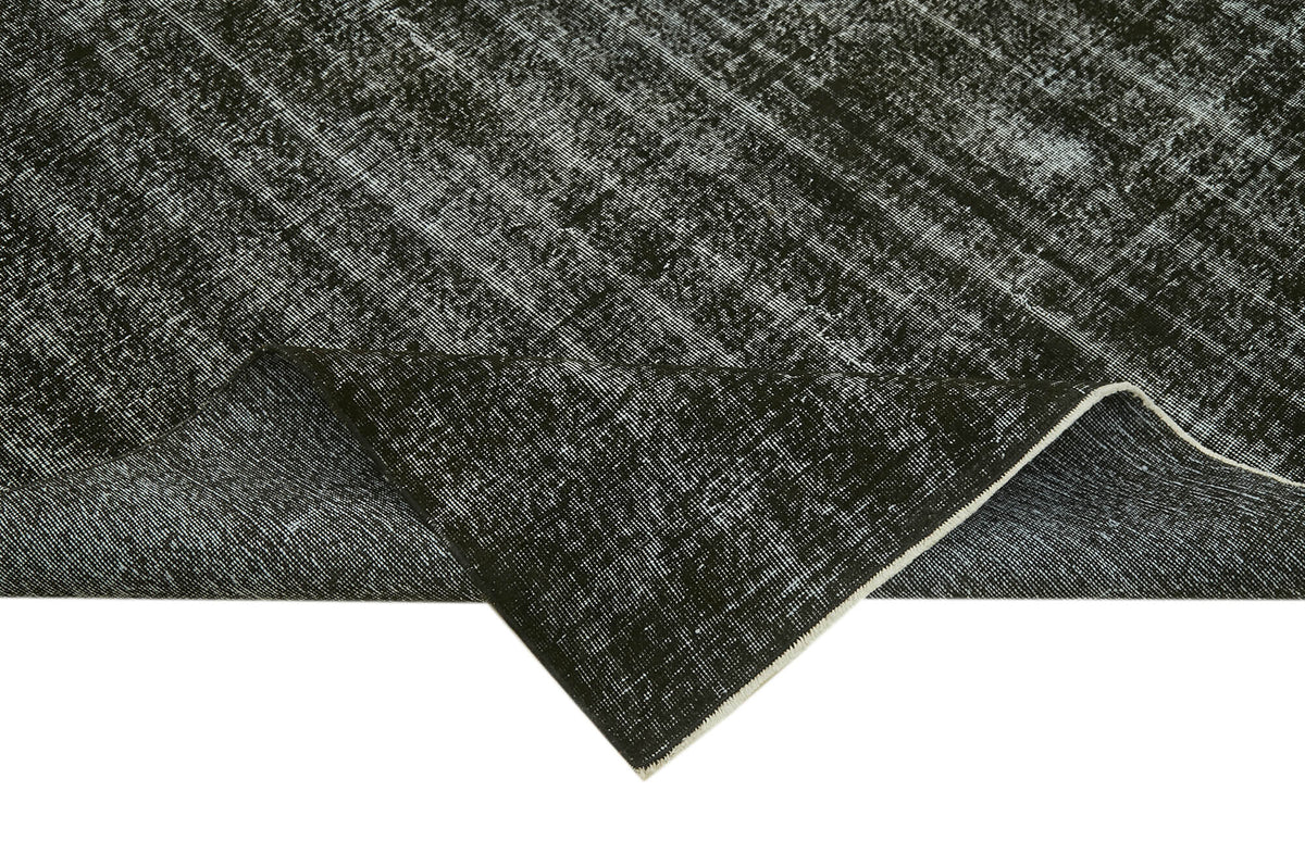 6x10 Black Overdyed Rug - 41260