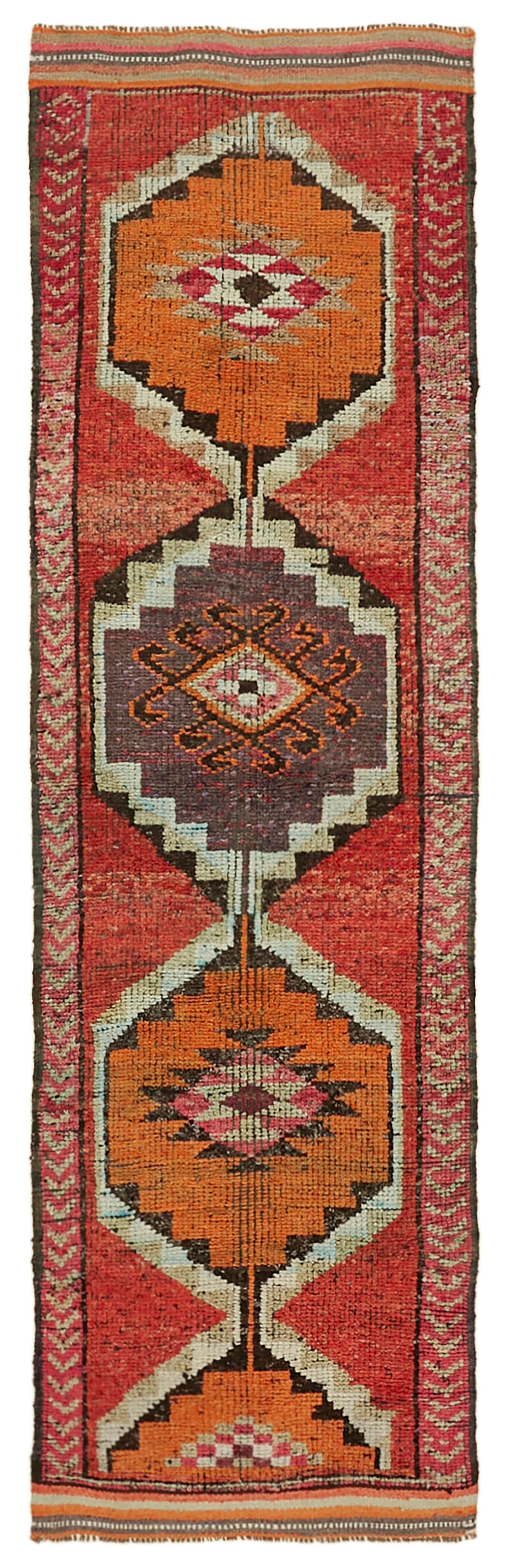 3x10 Orange Boho Runner Rugs - 41309