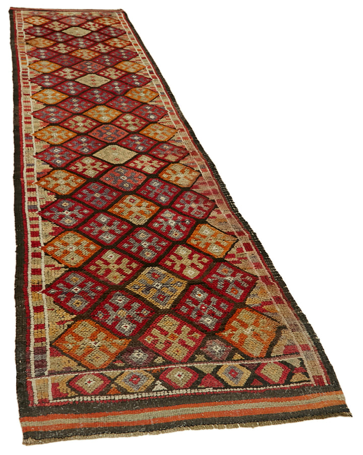 3x14 Red Boho Runner Rugs - 41318