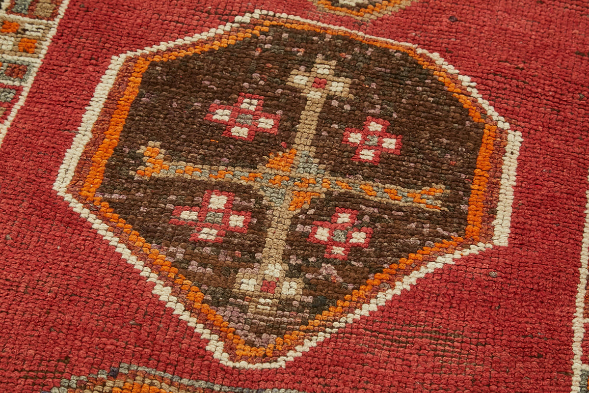 3x12 Red Boho Runner Rugs - 41351