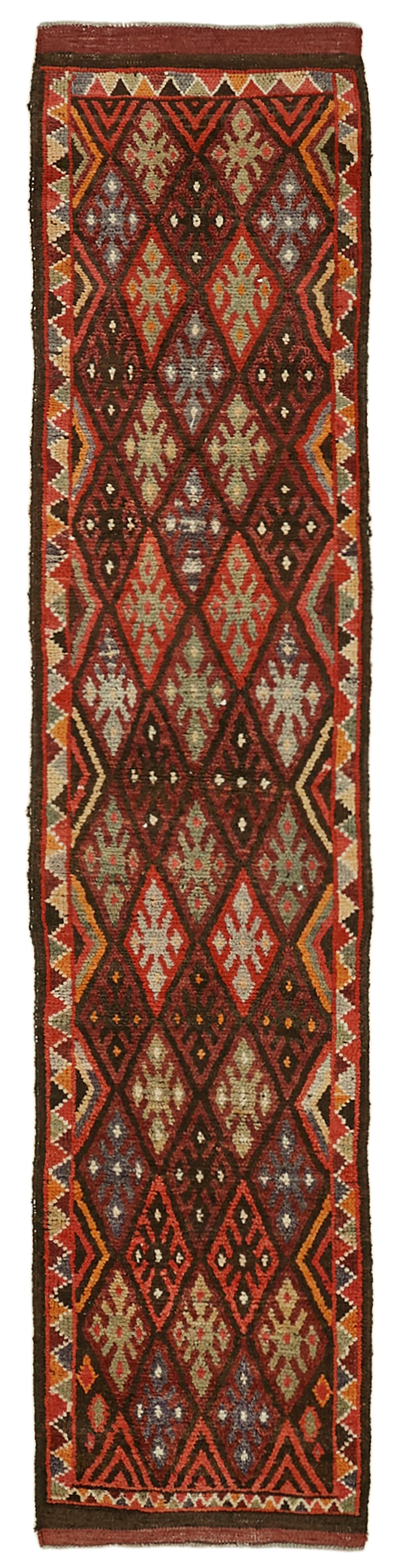 3x12 Red Boho Runner Rugs - 41354