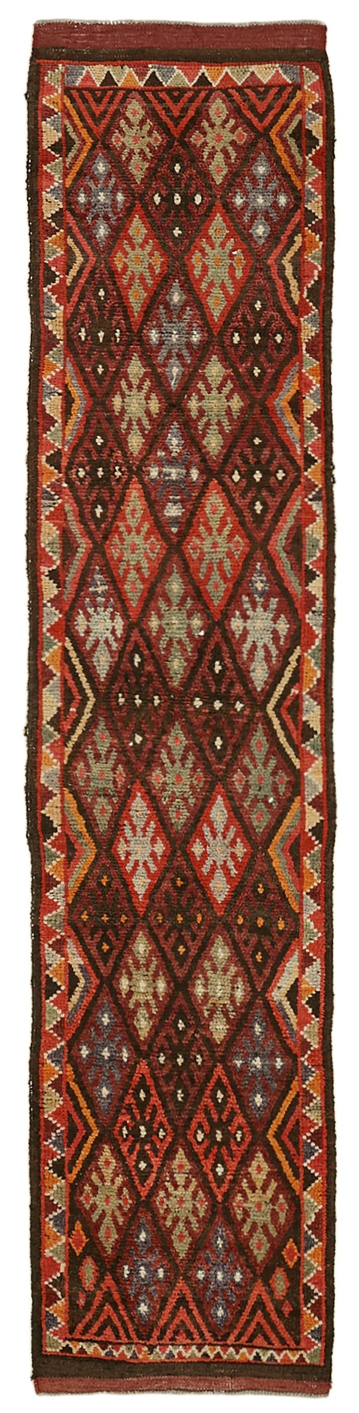 3x12 Red Boho Runner Rugs - 41354