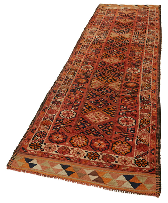3x12 Red Boho Runner Rugs - 41385