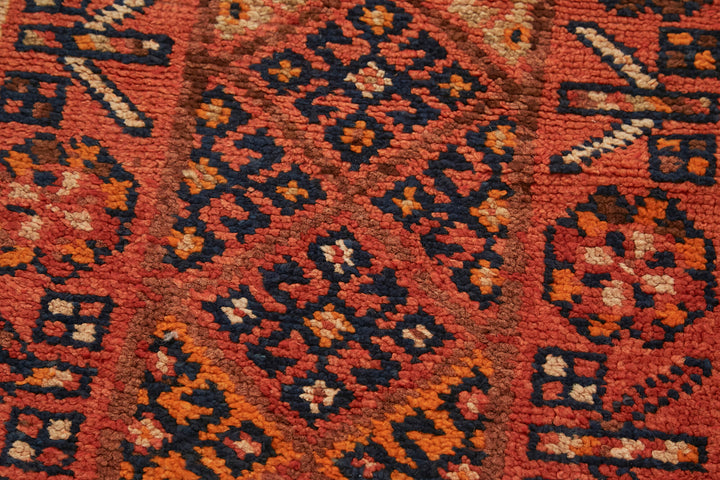 3x12 Red Boho Runner Rugs - 41385