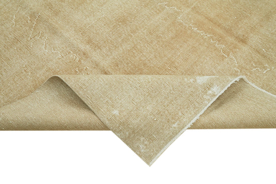 7x10 Beige Turkish Vintage Area Rug - 41406