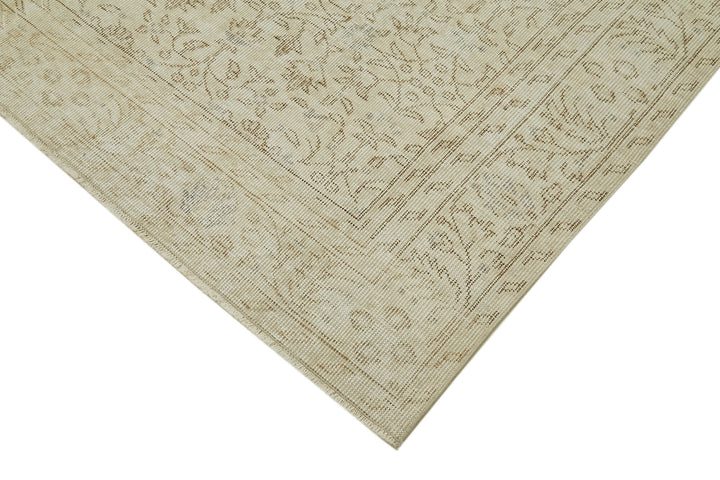 6x10 Beige Turkish Vintage Area Rug - 41408