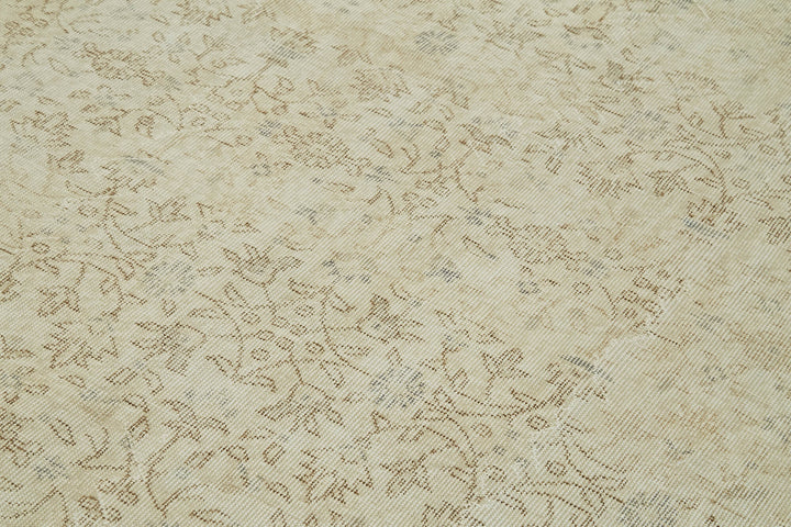 6x10 Beige Turkish Vintage Area Rug - 41408
