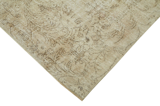 6x10 Beige Turkish Vintage Area Rug - 41424