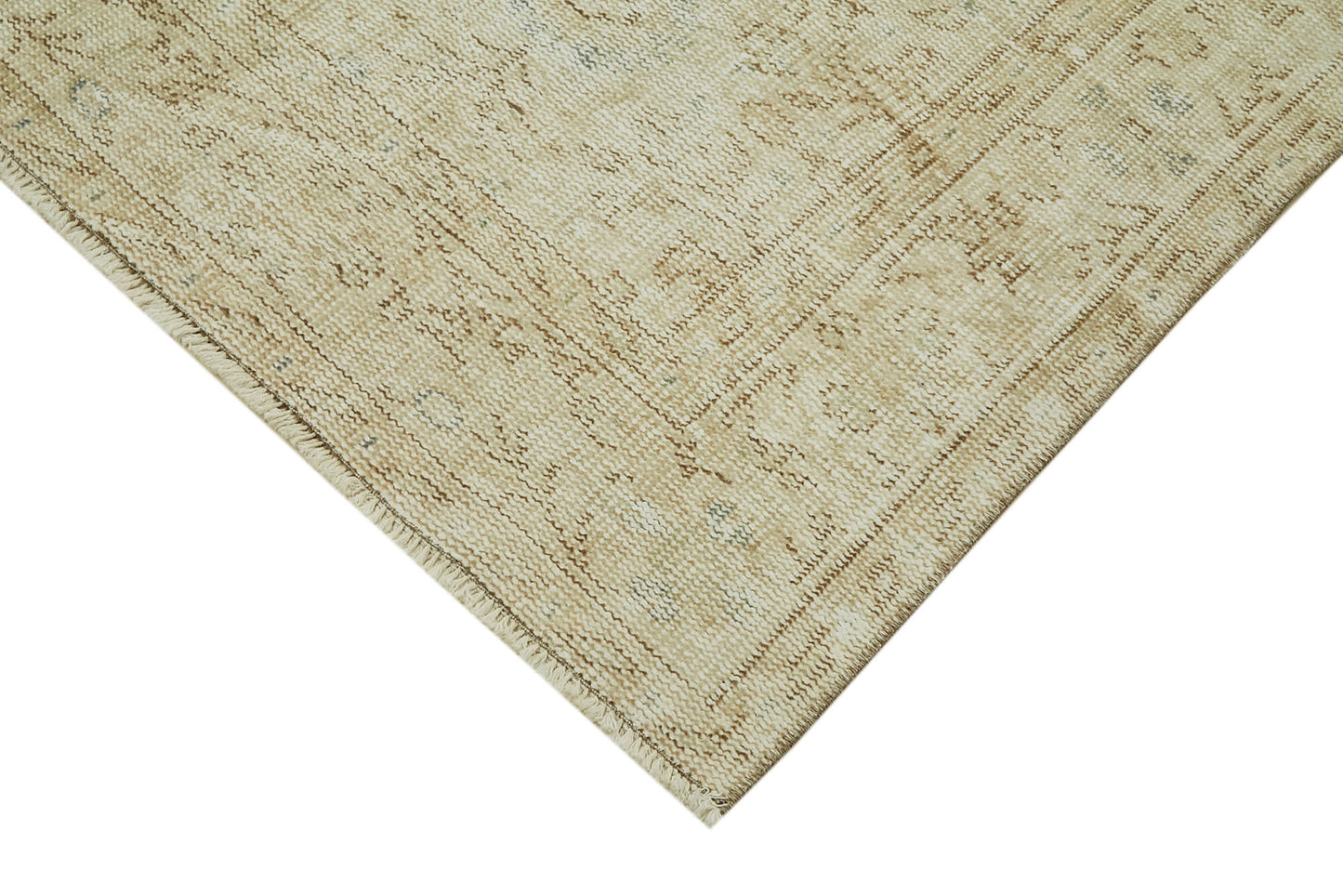 6x10 Beige Turkish Vintage Area Rug - 41426