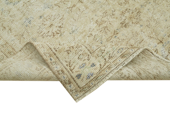 6x10 Beige Turkish Vintage Area Rug - 41426