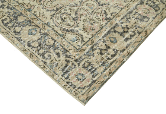 6x10 Beige Turkish Vintage Area Rug - 41429