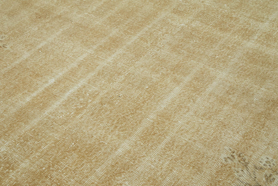 7x10 Beige Turkish Vintage Area Rug - 41445