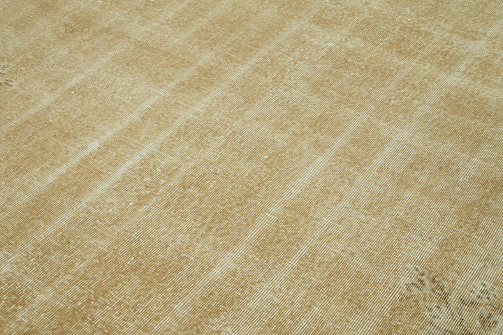 7x10 Beige Turkish Vintage Area Rug - 41445