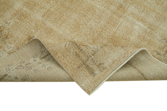 7x10 Beige Turkish Vintage Area Rug - 41445