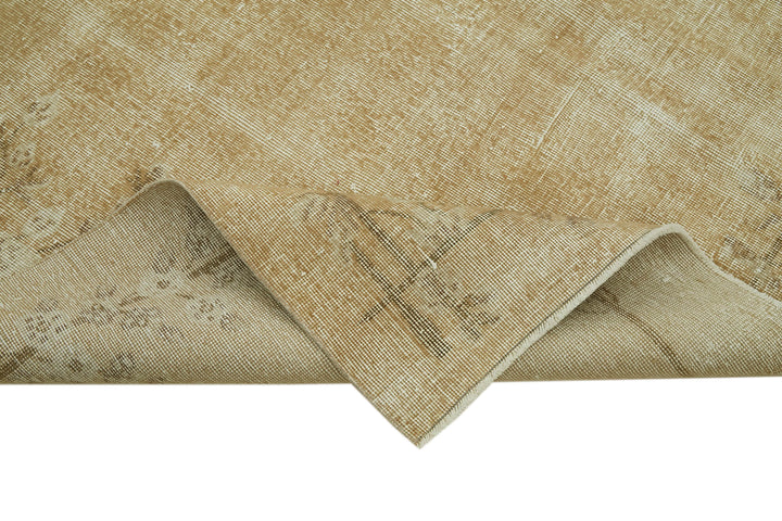 7x10 Beige Turkish Vintage Area Rug - 41445