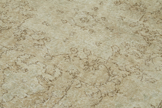5x9 Beige Turkish Vintage Area Rug - 41466