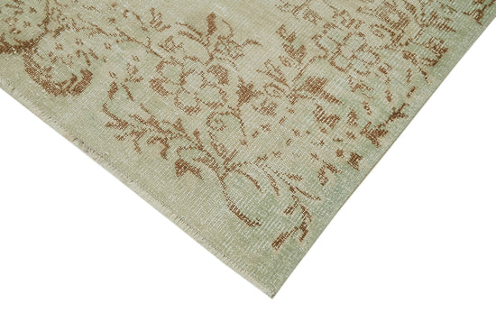5x9 Beige Turkish Vintage Area Rug - 41480