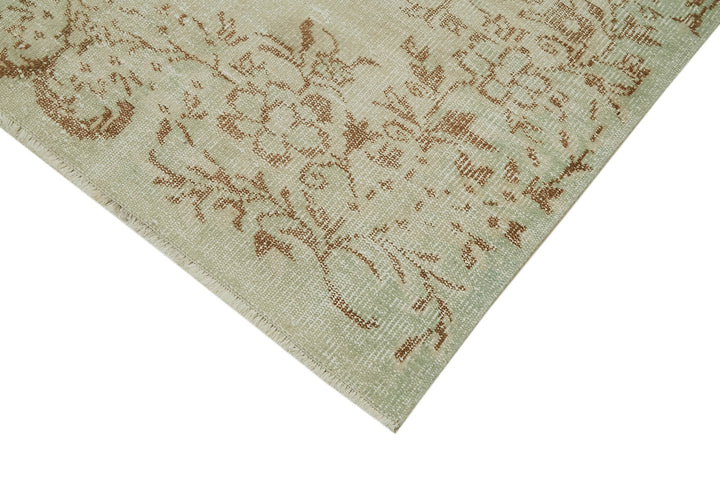 5x9 Beige Turkish Vintage Area Rug - 41480