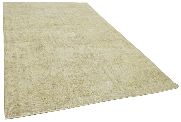 6x10 Beige Turkish Vintage Area Rug - 41500