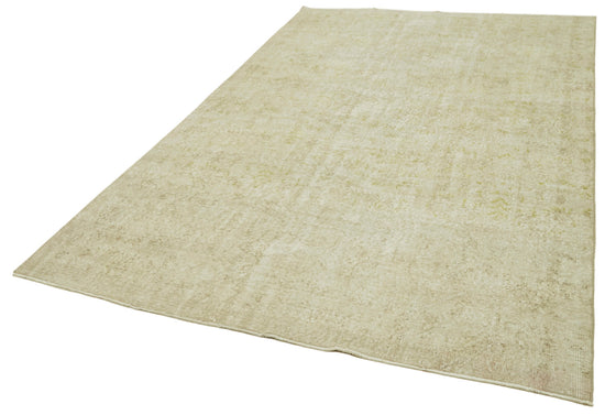 6x10 Beige Turkish Vintage Area Rug - 41500