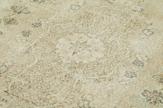 6x10 Beige Turkish Vintage Area Rug - 41504