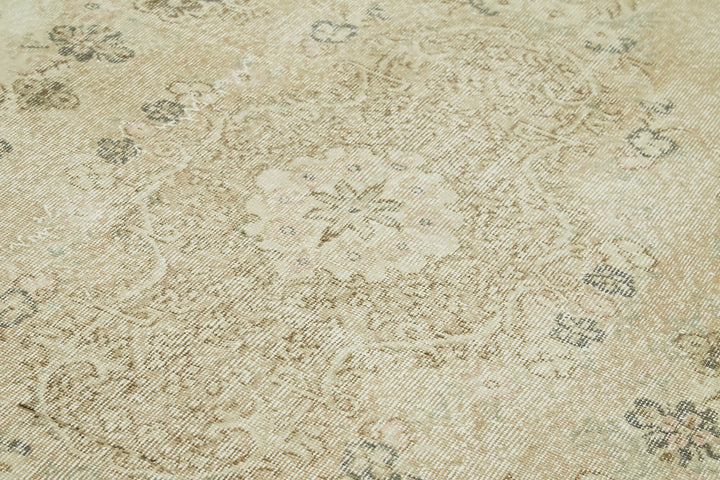 6x10 Beige Turkish Vintage Area Rug - 41504