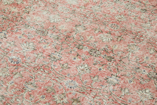 5x9 Beige Turkish Vintage Area Rug - 41523