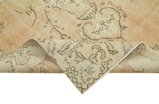5x9 Beige Turkish Vintage Area Rug - 41535