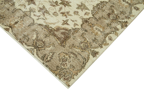6x10 Beige Turkish Vintage Area Rug - 41536