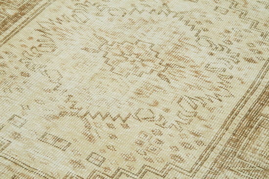 5x8 Beige Turkish Vintage Area Rug - 41538