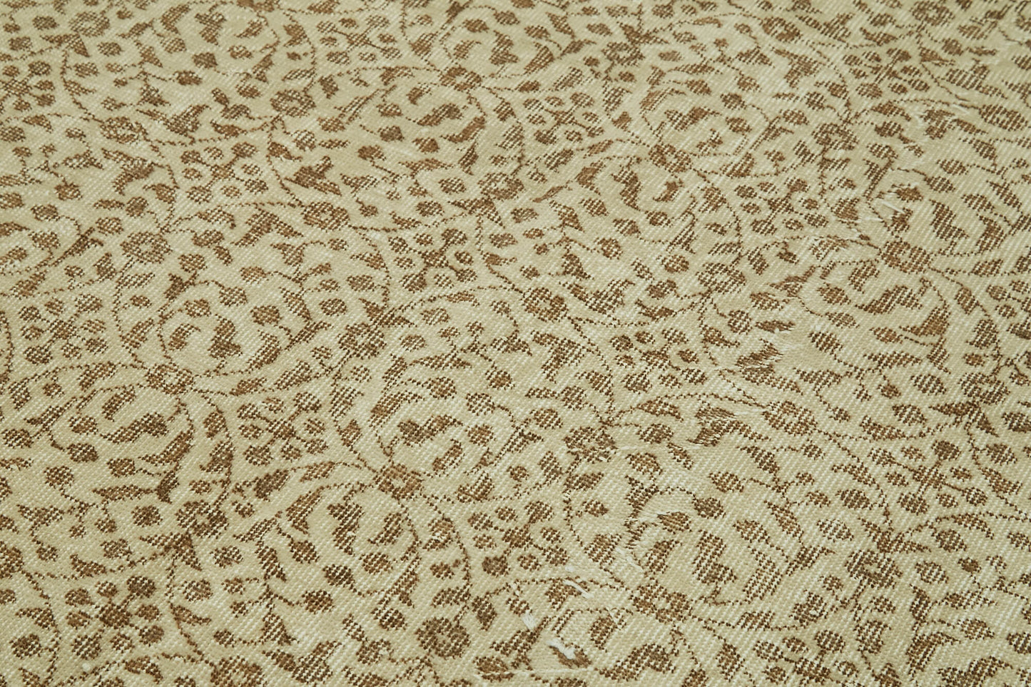 5x9 Beige Turkish Vintage Area Rug - 41539