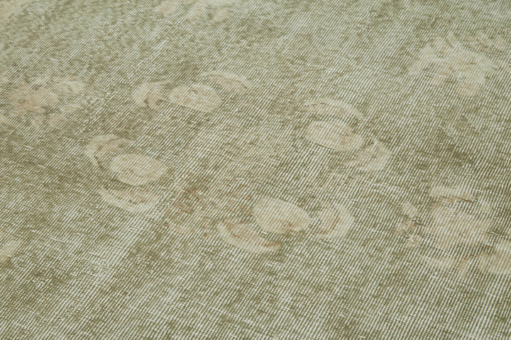 5x9 Beige Turkish Vintage Area Rug - 41543