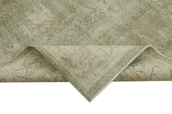 5x9 Beige Turkish Vintage Area Rug - 41543