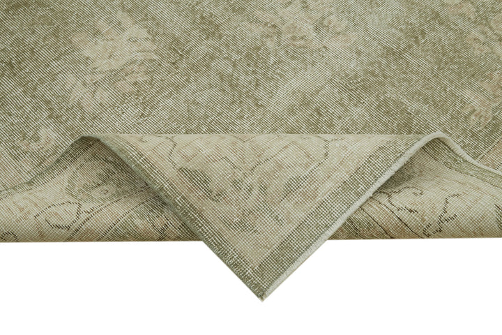 5x9 Beige Turkish Vintage Area Rug - 41543