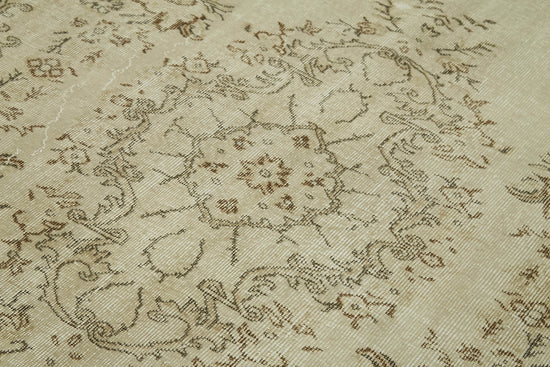 5x8 Beige Turkish Vintage Area Rug - 41550