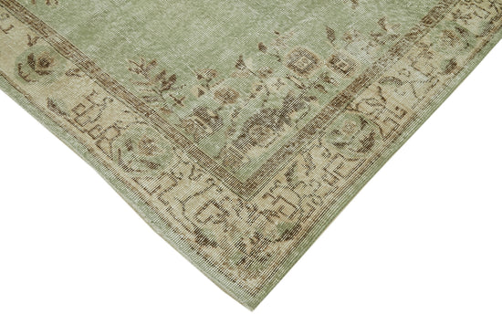 5x9 Beige Turkish Vintage Area Rug - 41557