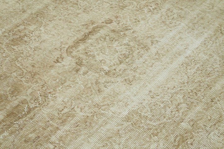 5x9 Beige Turkish Vintage Area Rug - 41561