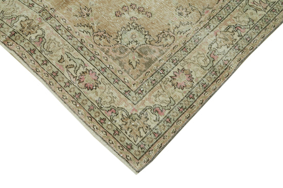 5x7 Beige Turkish Vintage Area Rug - 41563