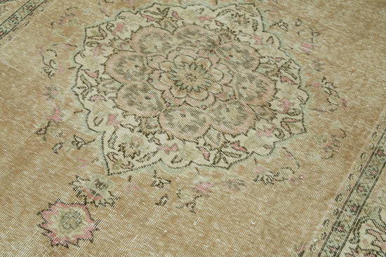 5x7 Beige Turkish Vintage Area Rug - 41563