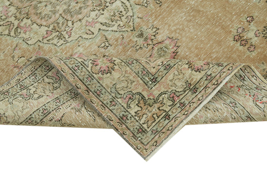 5x7 Beige Turkish Vintage Area Rug - 41563