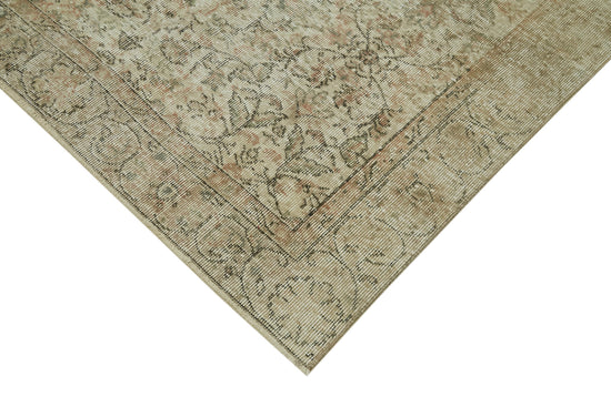 5x8 Beige Turkish Vintage Area Rug - 41584