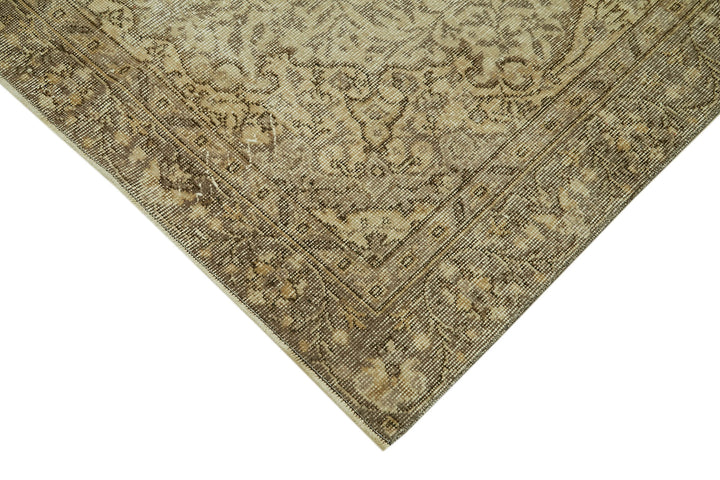 5x8 Beige Turkish Vintage Area Rug - 41592