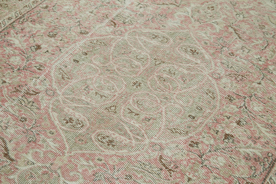 5x9 Beige Turkish Vintage Area Rug - 41602