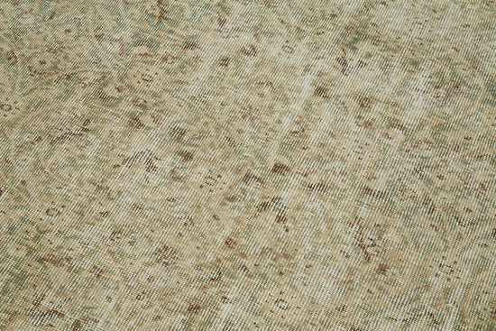 5x9 Beige Turkish Vintage Area Rug - 41604