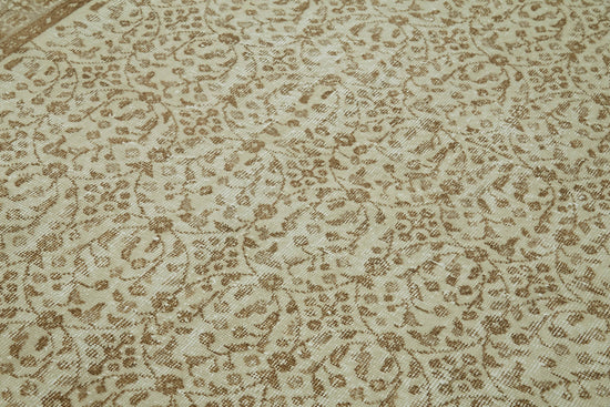 5x8 Beige Turkish Vintage Area Rug - 41624