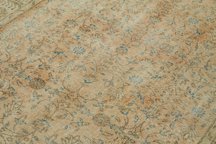 5x8 Beige Turkish Vintage Area Rug - 41627