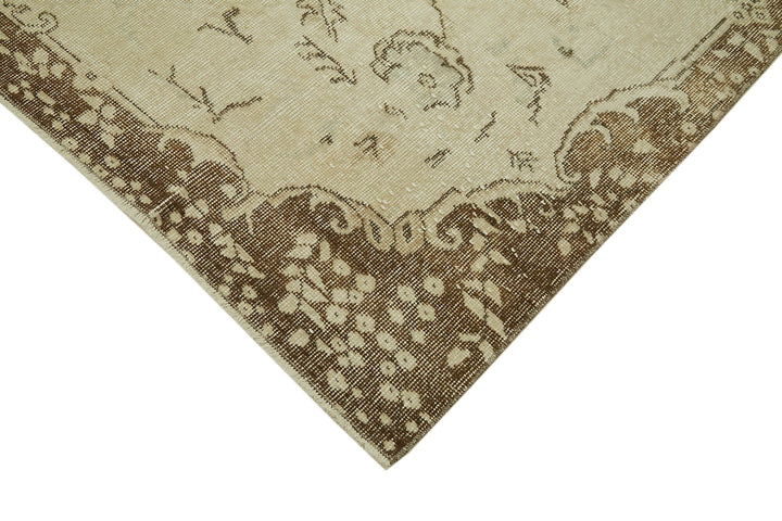 6x10 Beige Turkish Vintage Area Rug - 41639
