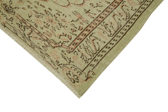 5x7 Beige Turkish Vintage Area Rug - 41682