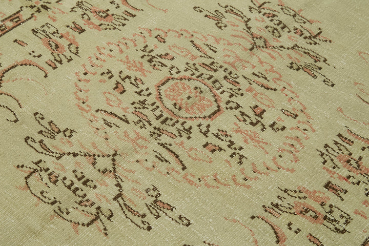 5x7 Beige Turkish Vintage Area Rug - 41682